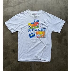 Vintage Hanes Heavyweight Perdue Chicken “Fit 'n Easy” Promo T-Shirt 1990s 20x29